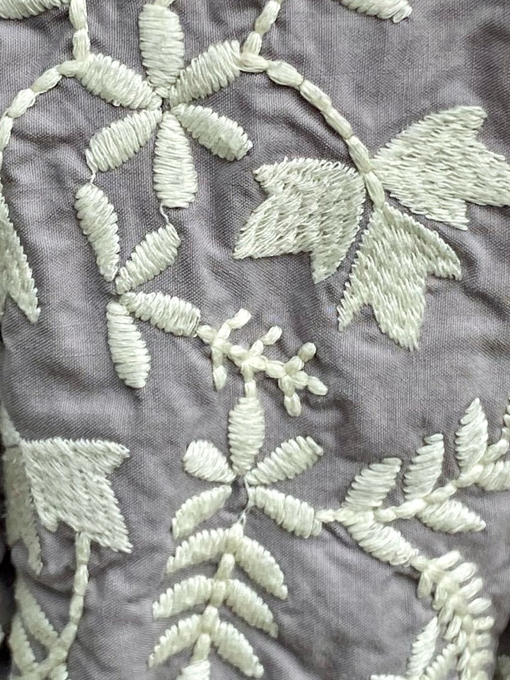 Meadow Rue by Anthropologie Cream Embroidered A-Line Midi Skirt Women’s Size 6 - Picture 5 of 14